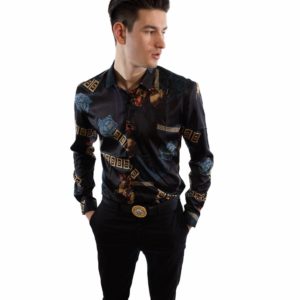 Black Versace Dress Shirt