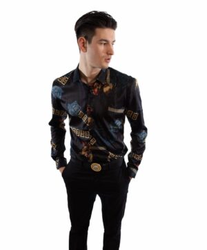 Black Versace Dress Shirt